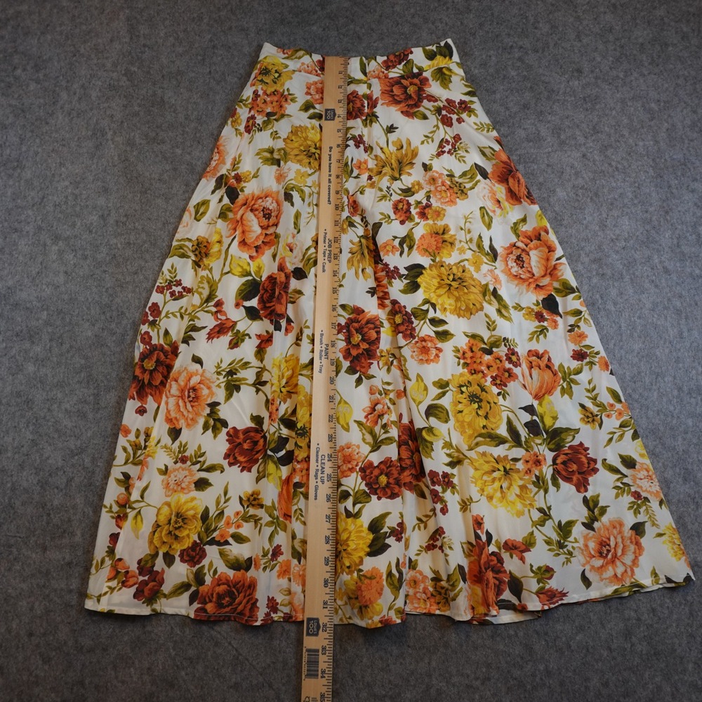 Zimmermann Skirt Womens 0 Red White Zippy Basque Floral Maxi A Line Silk Blend - Picture 4 of 7